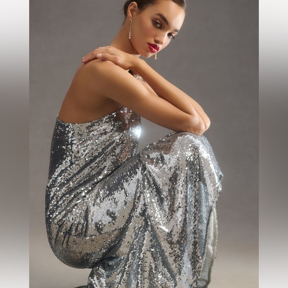 Anthropologie Maeve One Shoulder Sequin Dress Sizes XXS and SP left NWOT - Picture 5 of 8